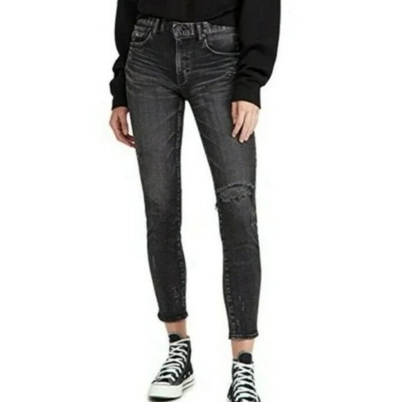 Moussy Vintage Lenwood Distressed Skinny Jeans - Picture 2 of 12